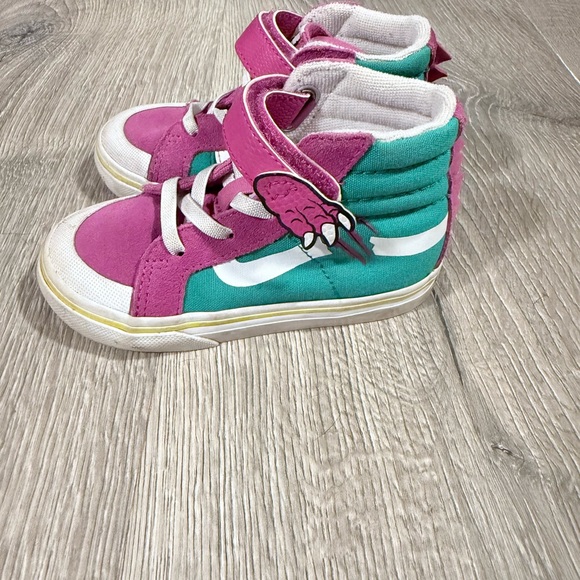 Vans Kids Sneakers in Purple and Green - Picture 2 of 7